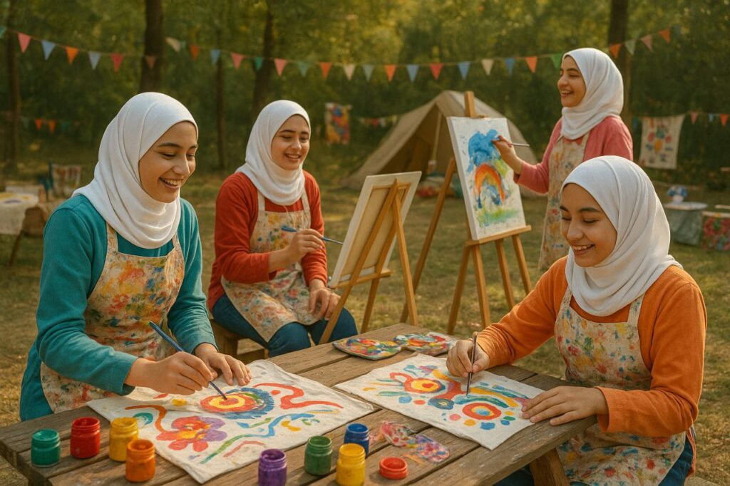 اردوی دختران مدرسه