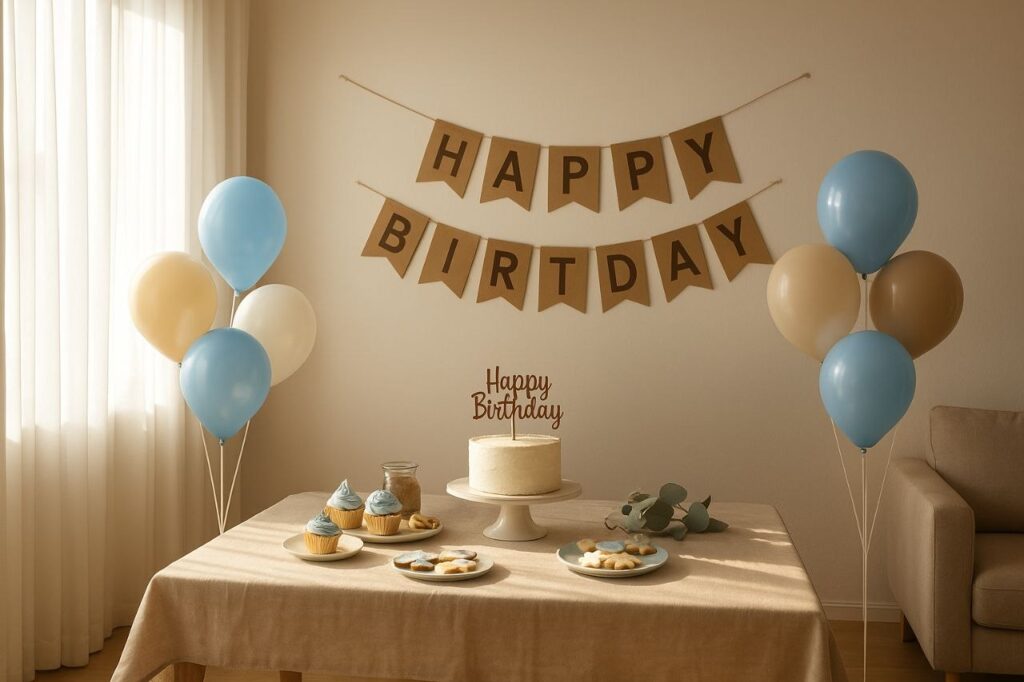 میز تولد پسر بچه